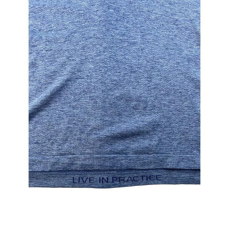 Men's Lululemon "Live in Practice" Performance Polo Shirt Blue Size XL