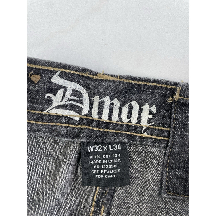 Mens Dmar Dmax Black Denim Jeans Size 32X34