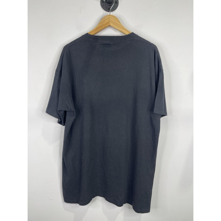 VTG Back Stage Local Crew 1995 Black Cat Logo T Shirt One Size Fits All