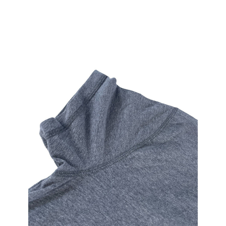 Mens Abercrombie & Fitch Gray Muscle Fit Henley Shirt with Pocket Size Medium