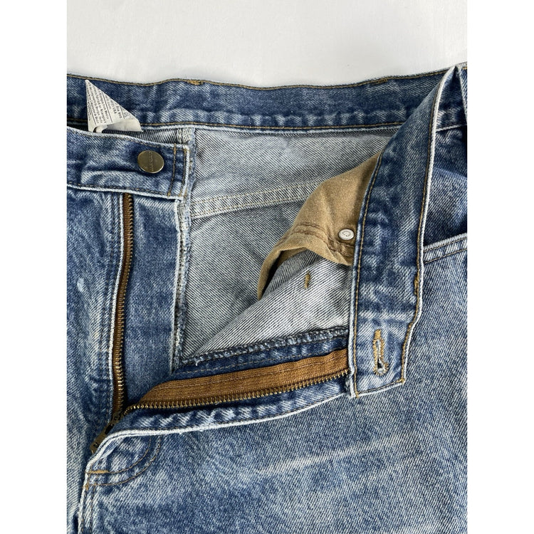 Mens Carhartt Relaxed Fit Medium Wash Blue Jeans Size 38x30