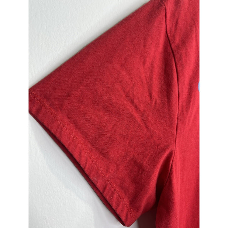 Ed Hardy Crown Bulldog Cotton Poly Short Sleeves Red T-Shirt Men’s Size Large