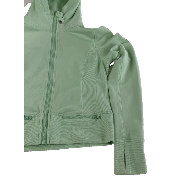 Lululemon Scuba Hoodie Size 8 Mint Green Full Zip