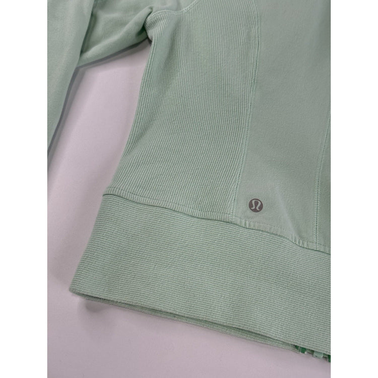 Lululemon Scuba Hoodie Size 8 Mint Green Full Zip