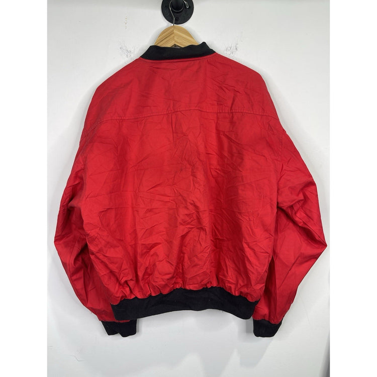 Men’s VTG Marlboro 90s Reversible Bomber Jacket Medium Black / Red Sz Large
