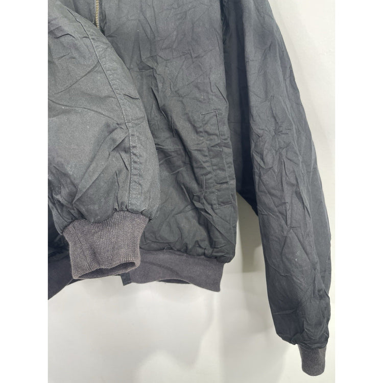 Men’s VTG Marlboro 90s Reversible Bomber Jacket Medium Black / Red Sz Large