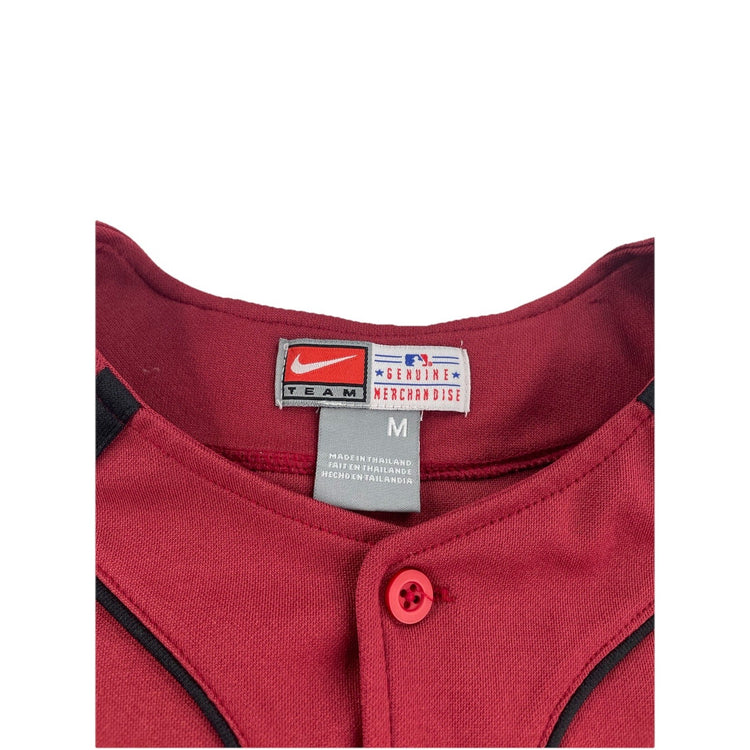 Vintage Kids Astros Jersey Button Up M Red