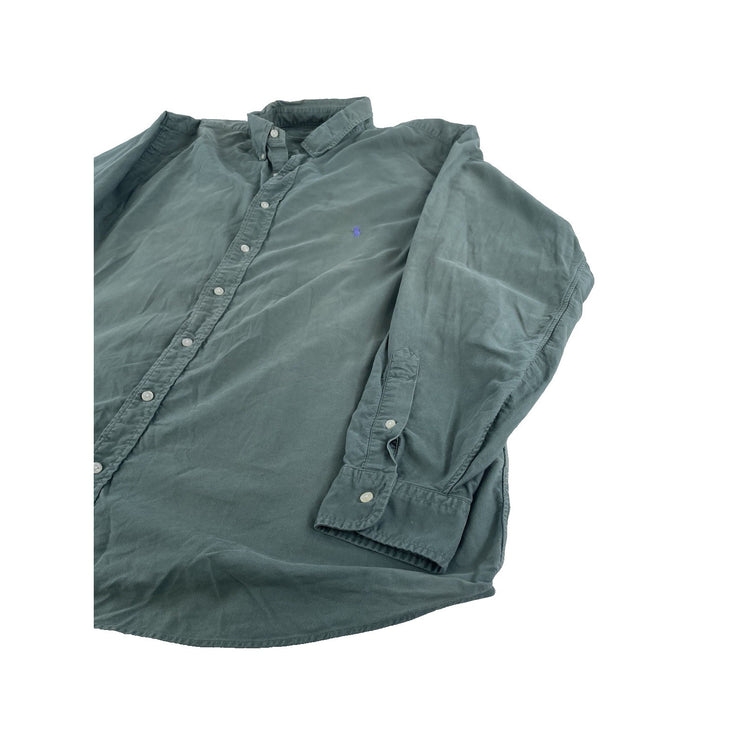 Mens Polo Ralph Lauren Green Button Down Shirt Size 2XB