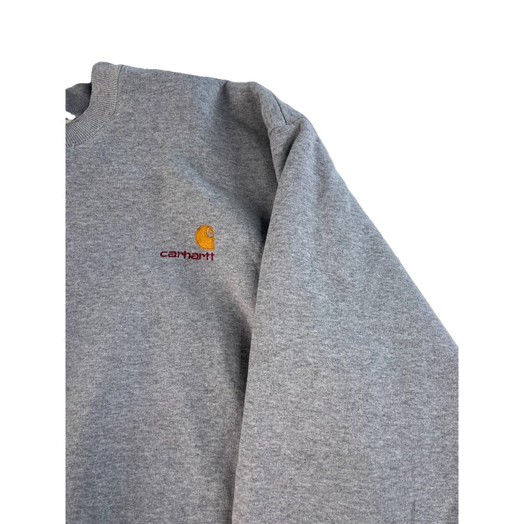 Men's Carhartt Rugged Outdoor Wear Crewneck Sweatshirt Gray Size 2XL