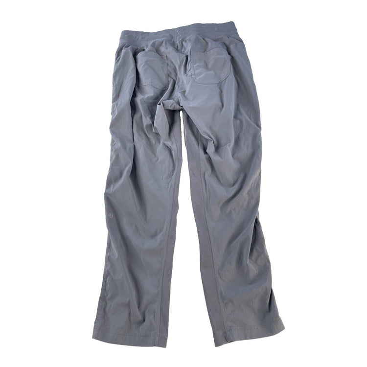 Womens Lululemon Light Gray Ruched Dance Studio Drawstring Track Pants Size S