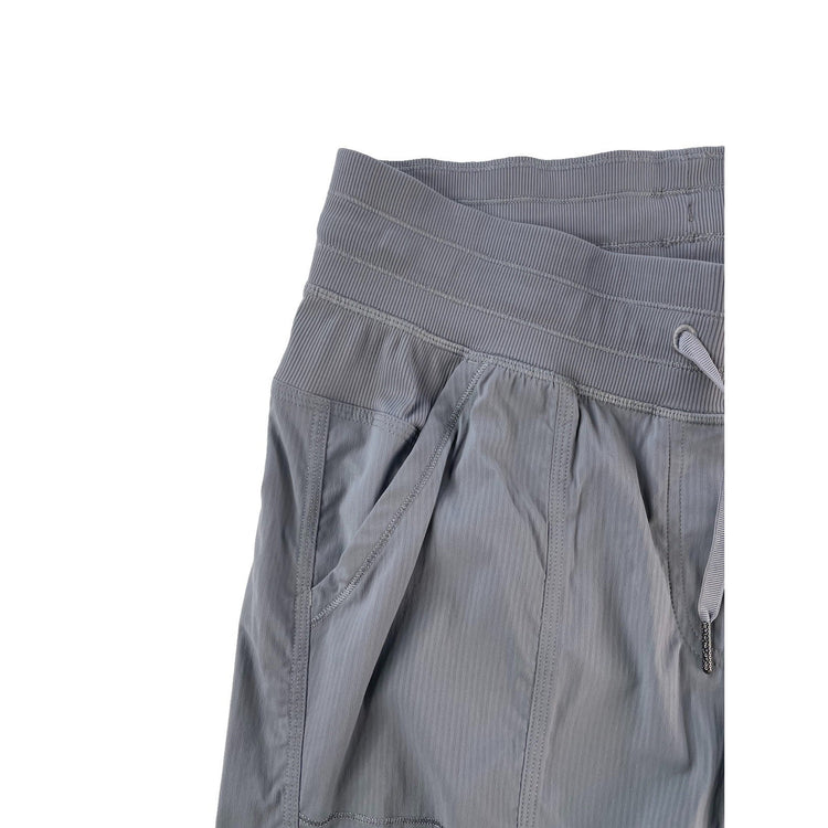 Womens Lululemon Light Gray Ruched Dance Studio Drawstring Track Pants Size S
