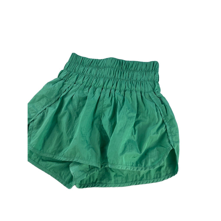 Womens Free People FP Movement Kelly Green High Rise The Way Home Shorts SIZE M