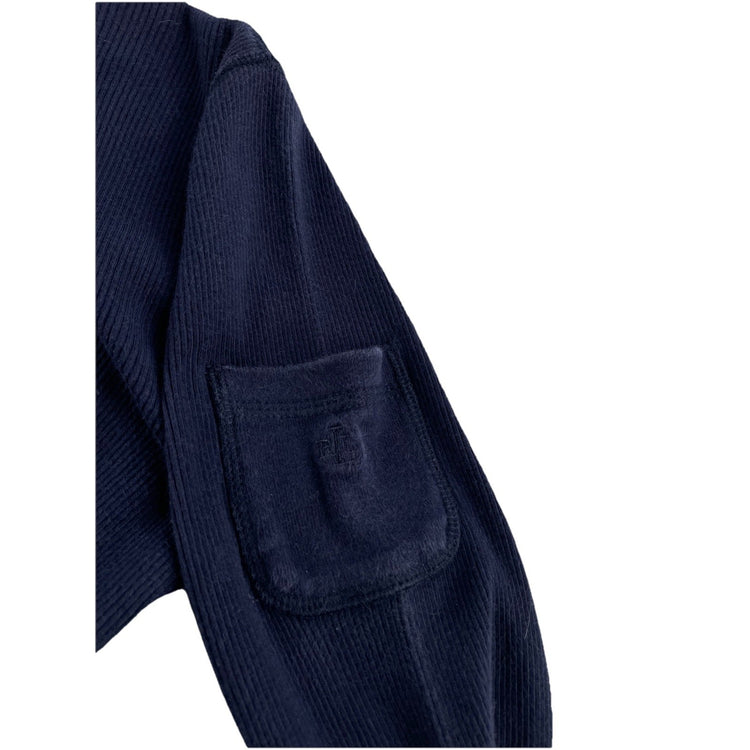 Womens Lauren Ralph Lauren Size Small Petite Navy Blue Long Sleeve