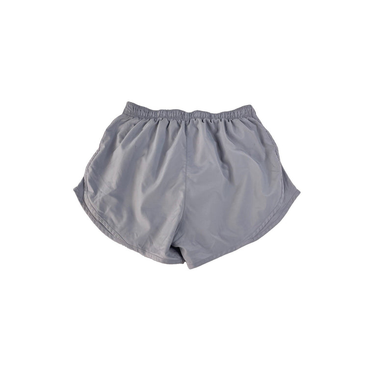 Women's Nike Dri-FIT Light Grey Athletic Running Shorts, Size L