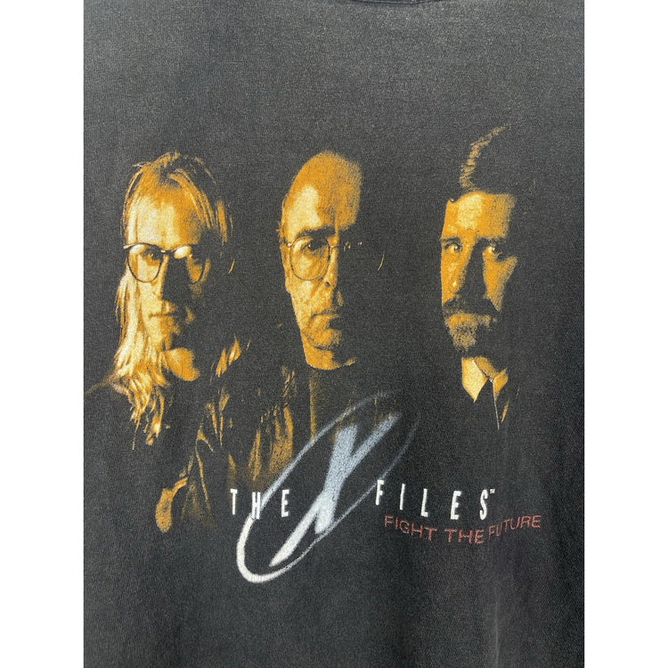 Vintage The X Files Fight The Future 1998 Faded T Shirt Movie Promo TV Faded XL
