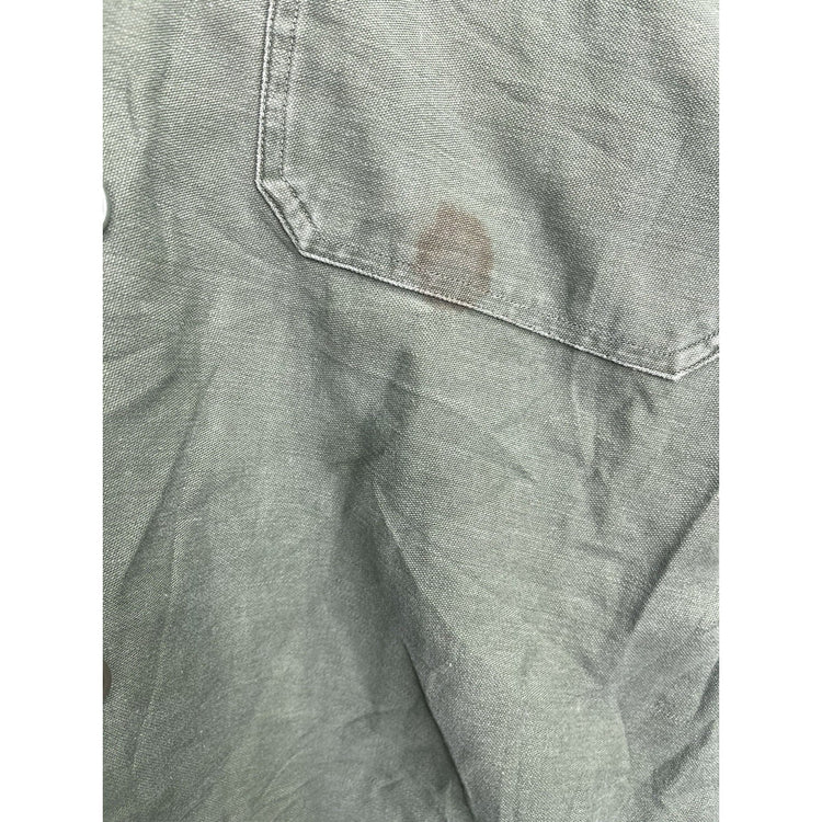 Vintage US Air Force USAF Air Defense Green Cotton Short Sleeve Shirt Sz M