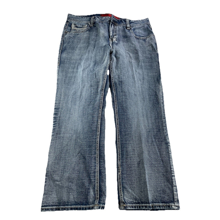 Men’s Rock&Roll Straight Bootcut Relaxed Denim Jeans Size 40x30
