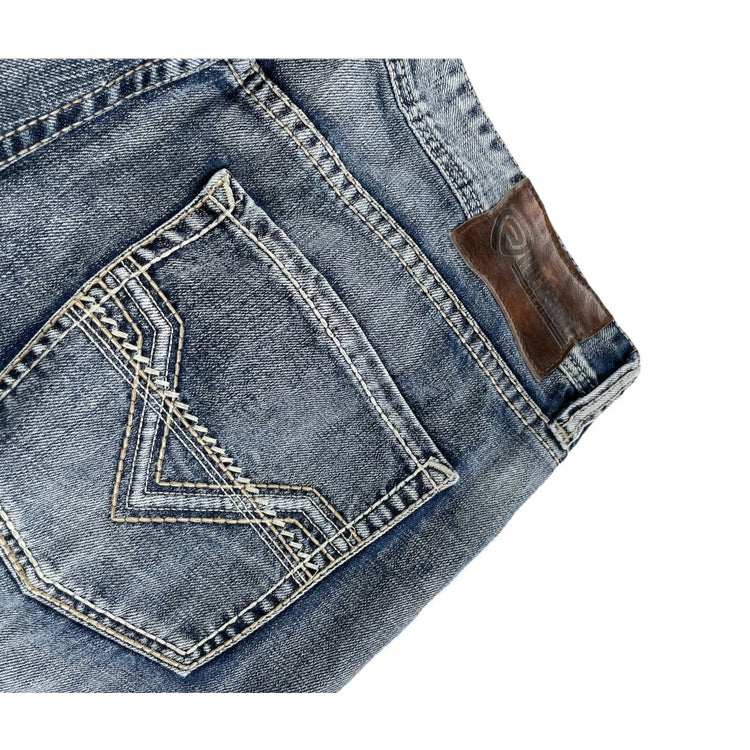 Men’s Rock&Roll Straight Bootcut Relaxed Denim Jeans Size 40x30