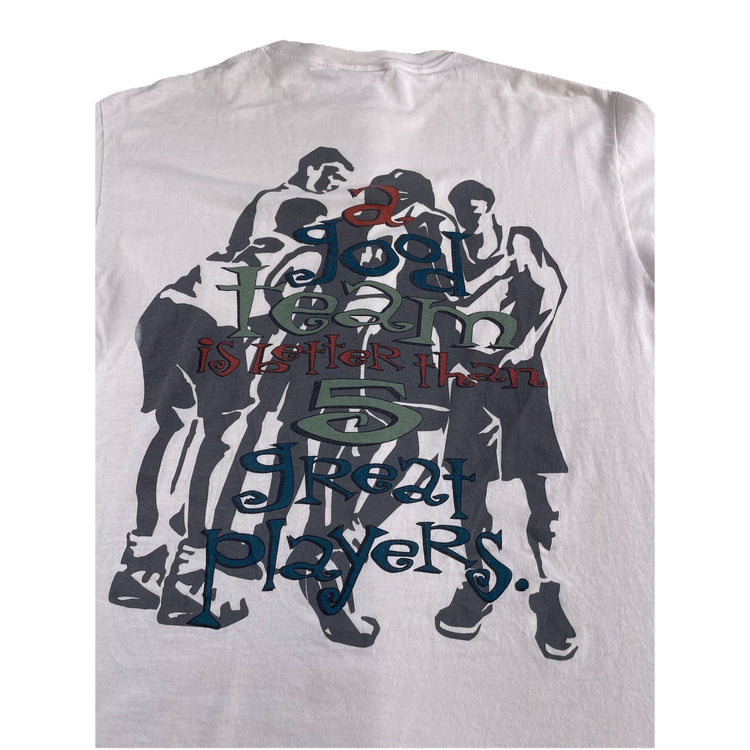 Mens T Shirt Xl Vintage Reebok White ATR Above The Rim