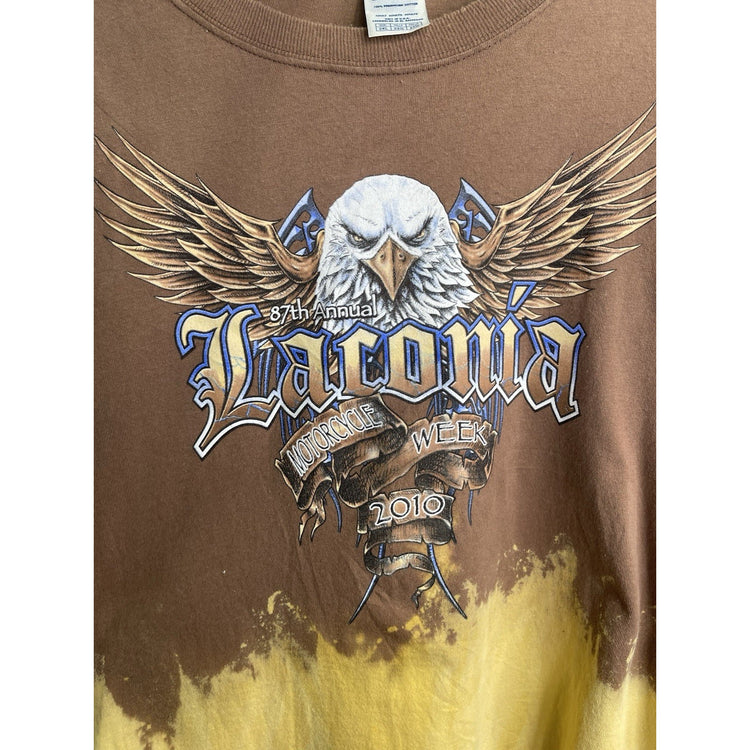 Men’s 87th Annual Laconia Motorcycle Week 2010s Graphic Long Sleeve Sz 2XL