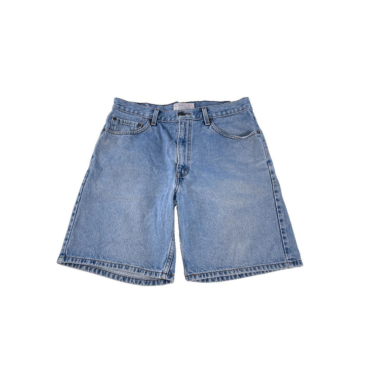 Mens Levi Strauss Signature Light Wash Relaxed Fit Denim Jean Shorts Size 34