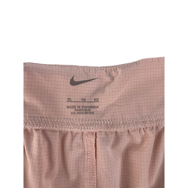 Women's Nike Running Division Pale Pink Athletic Shorts, Size XL