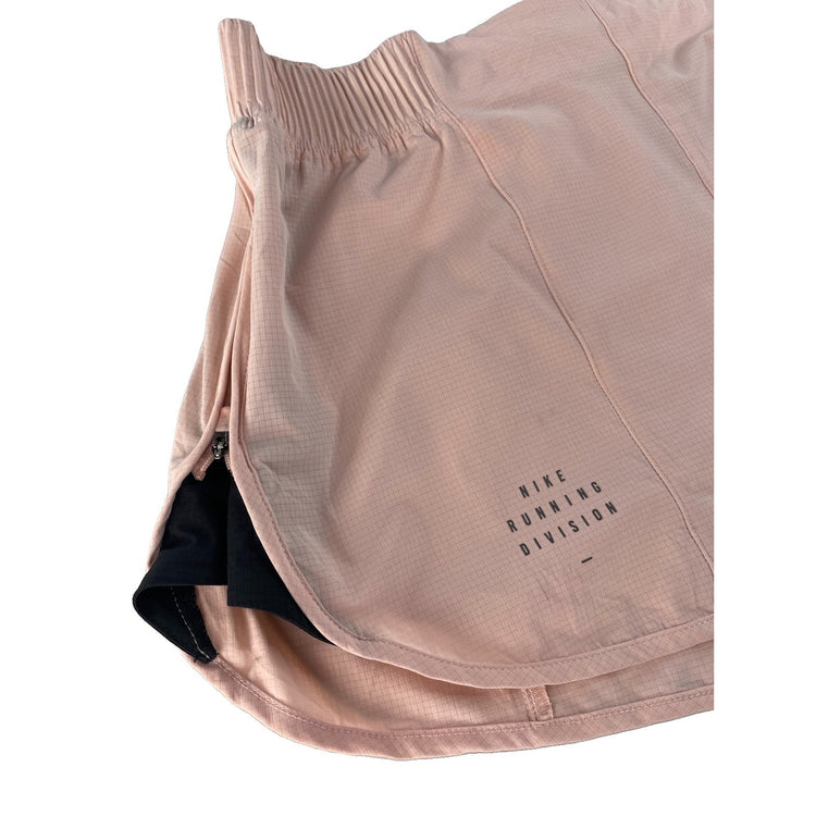 Women's Nike Running Division Pale Pink Athletic Shorts, Size XL