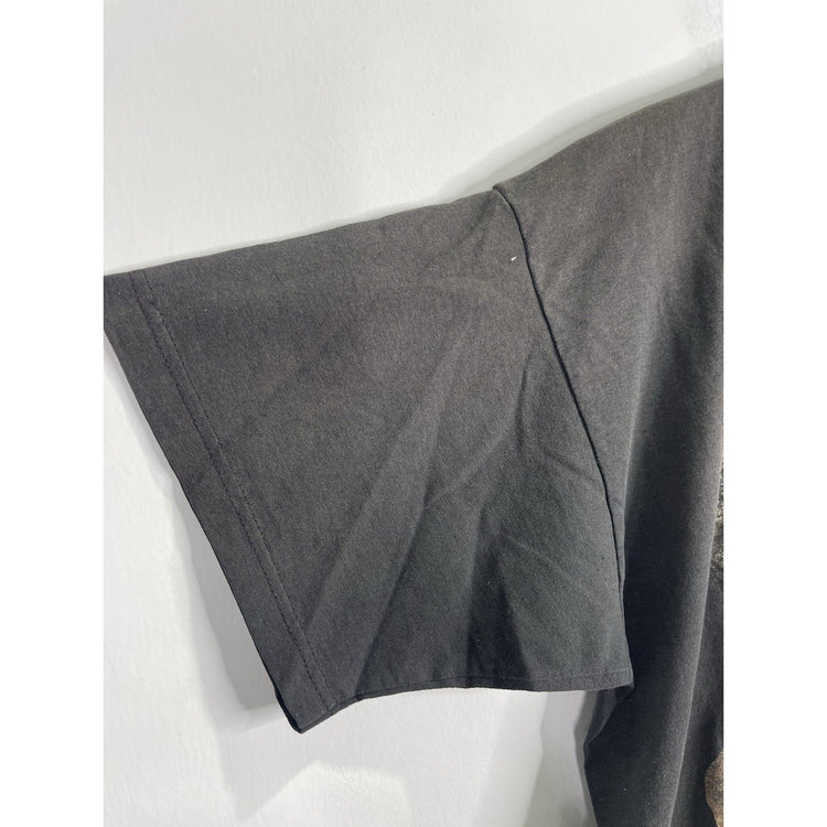 Mens Black Graphic Double Sided Vintage Distressed Mary J Blige Rap T-Shirt Sz L