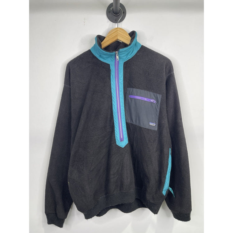 Vtg Patagonia HEAVY Synchilla 1/4 Zip USA MADE Fleece Jacket Men’s Size Large