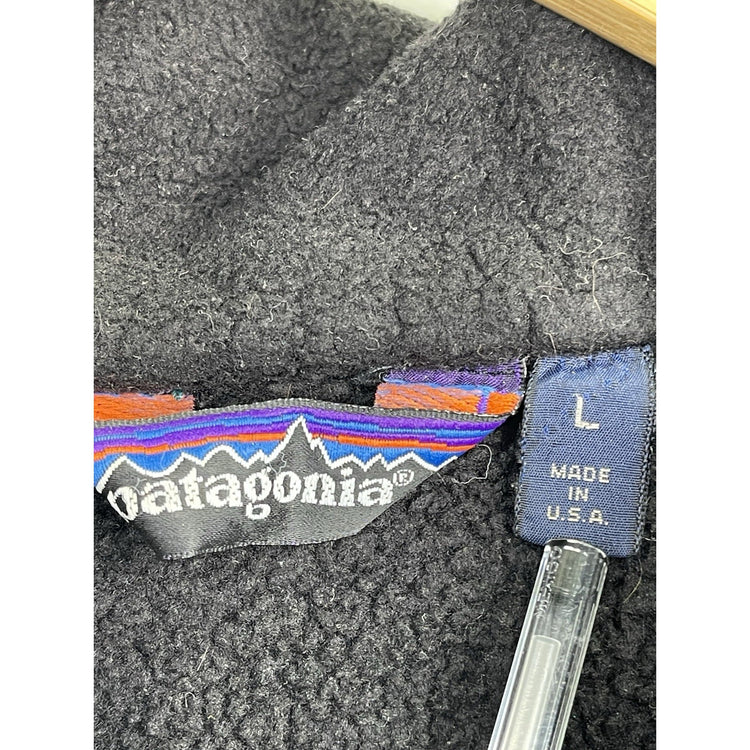 Vtg Patagonia HEAVY Synchilla 1/4 Zip USA MADE Fleece Jacket Men’s Size Large