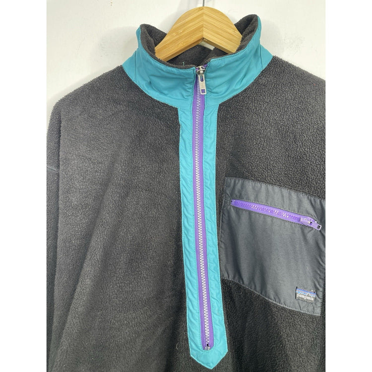 Vtg Patagonia HEAVY Synchilla 1/4 Zip USA MADE Fleece Jacket Men’s Size Large