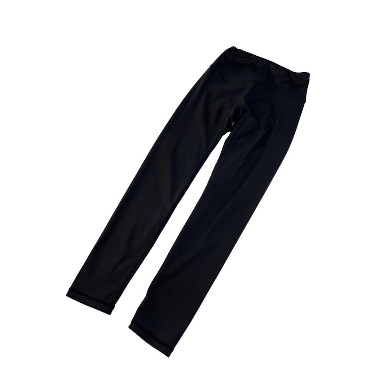 Womens Lululemon Solid Black Compression High Rise Leggings Size 2/4