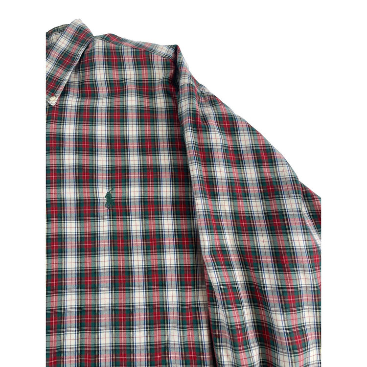 Mens Ralph Lauren Colorful Plaid Pattern ButtonUp Shirt Size Xl
