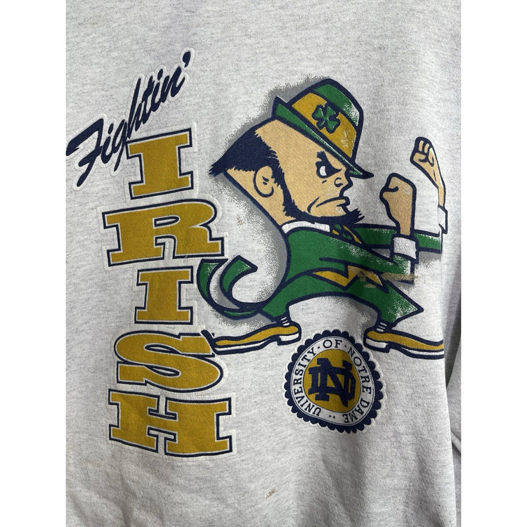 Men’s VTG University of Notre Dame Fighting Irish 80's College Sweatshirt Sz L