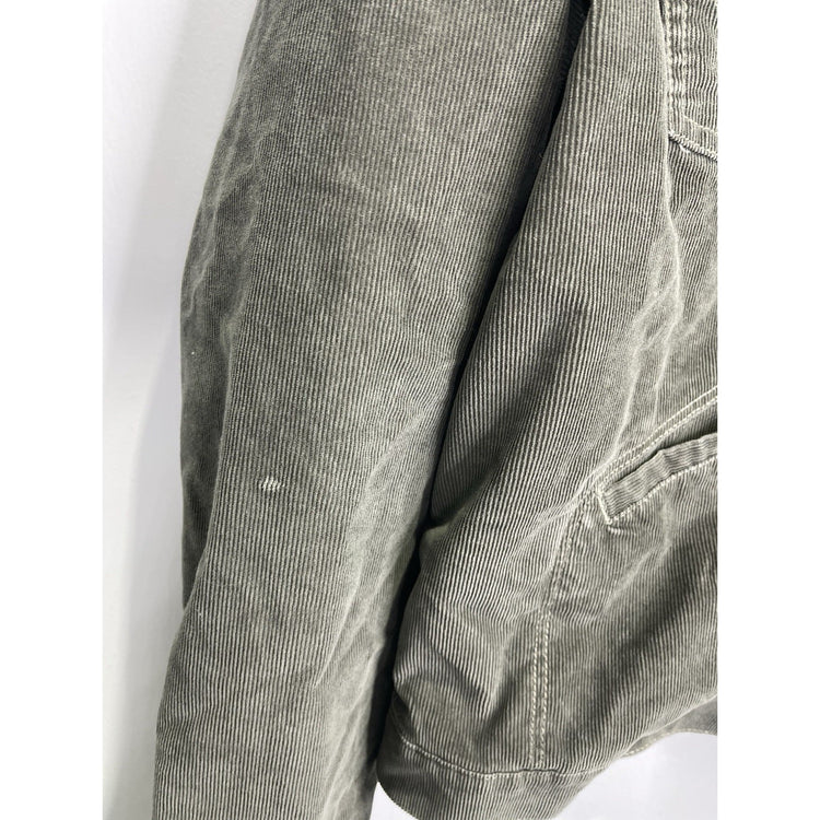 Wrangler Men's Corduroy Jacket Olive Brown Grey Lined Size Large
