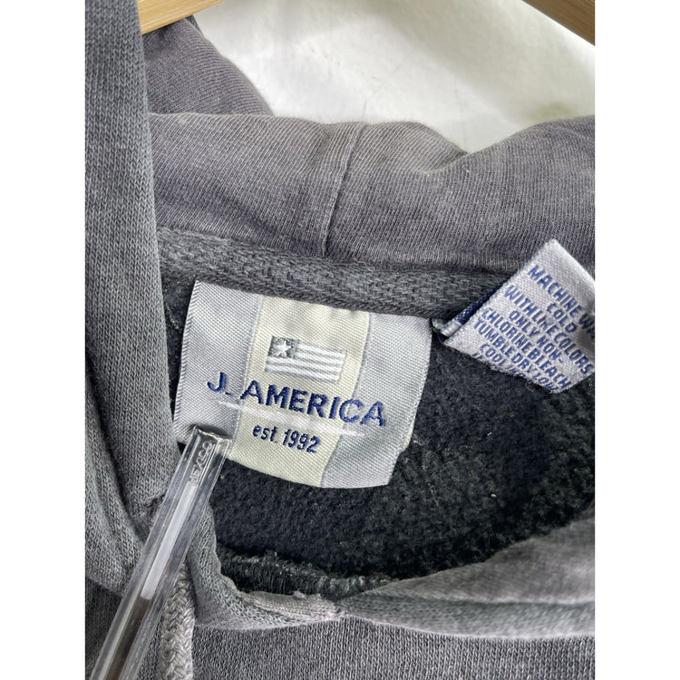 Men’s Vintage Oklahoma State OSU Embroidered Faded Black Hoodie Sz L