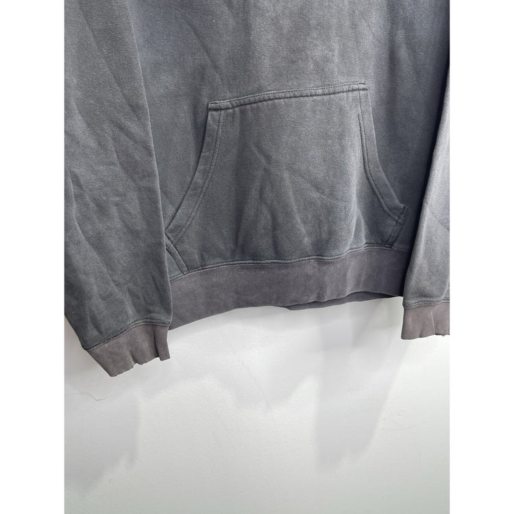 Men’s Vintage Oklahoma State OSU Embroidered Faded Black Hoodie Sz L