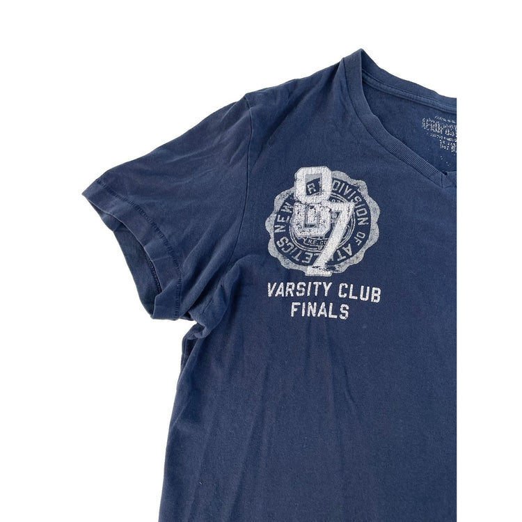 Men's Aeropostale Varsity Club Graphic V-Neck T-Shirt Size L/G