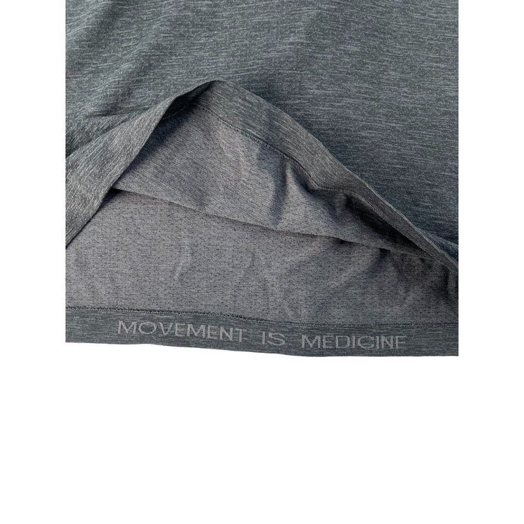 Men's Lululemon Athletica Charcoal Grey Performance T-Shirt, Size M