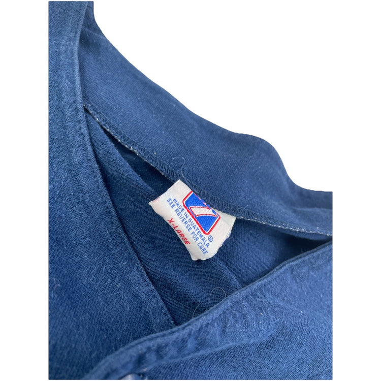 Vintage Mens Xl Blue Houston Astros Button Up Tee