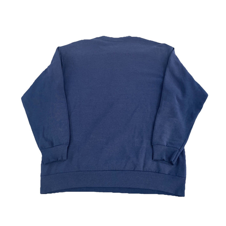 Mens Vintage Fruit Of The Loom Blue Crewneck Sweatshirt Size Xl