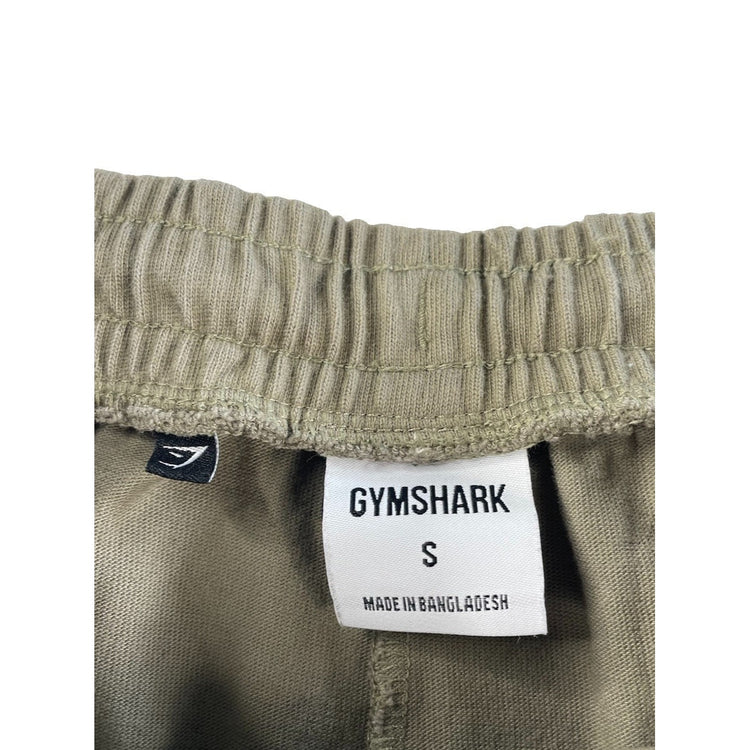 Womens Gymshark Olive Green Fleece French Terry Shorts Size S