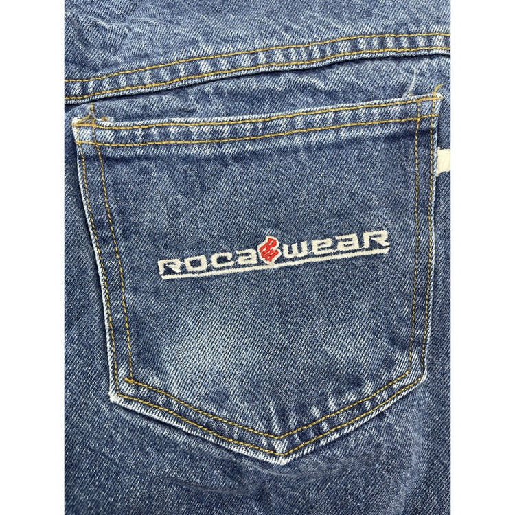 Y2K Men’s Roca Wear Blue Denim Jeans Size 34 X 34