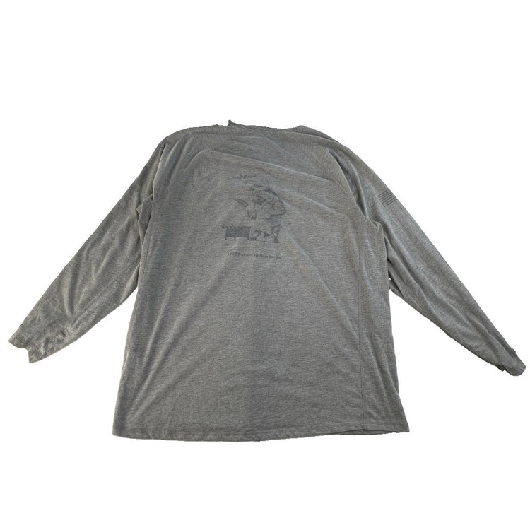 Men’s Carhartt Gray Relaxed Fit Long Sleeve Shirt Size 2XL