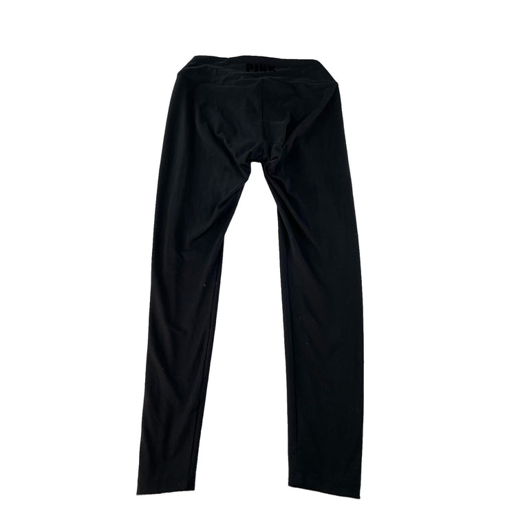 Women's PINK Active Black Ruched Waist Athletic Leggings, Size L