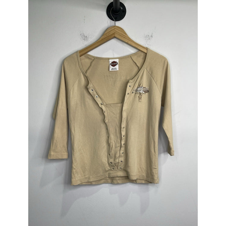 Vintage Womens Harley Davidson Long Sleeve T-shirt Size M