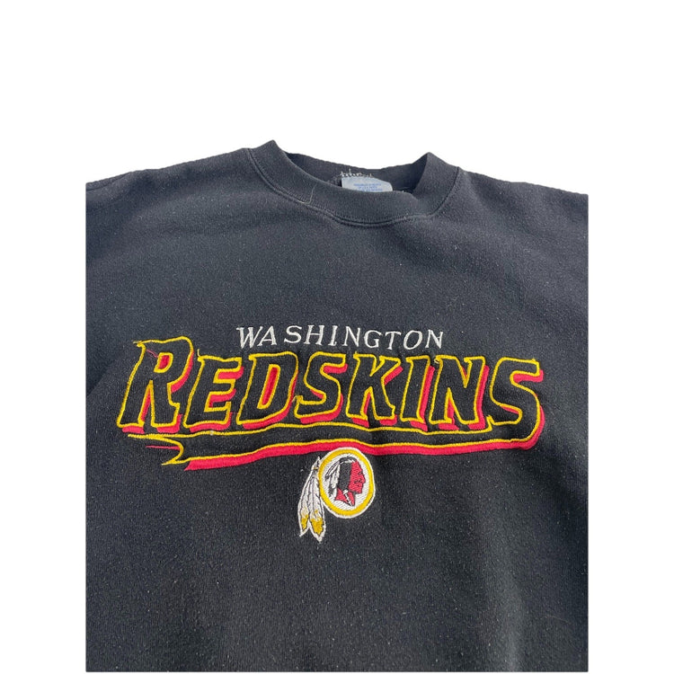 Mens M Washington Redskins Black Crewneck Logo 7