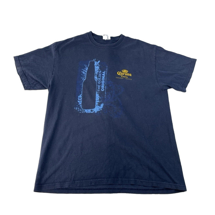 Men’s Corona Extra Navy Blue T Shirt Size XL