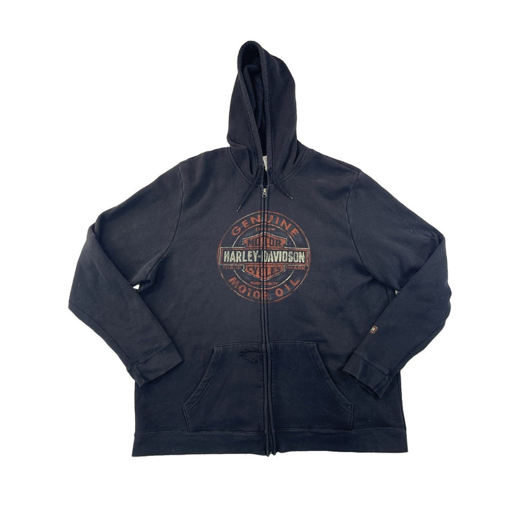 Mens Vintage Harley Davidson Zip Up Jacket Size 3XL