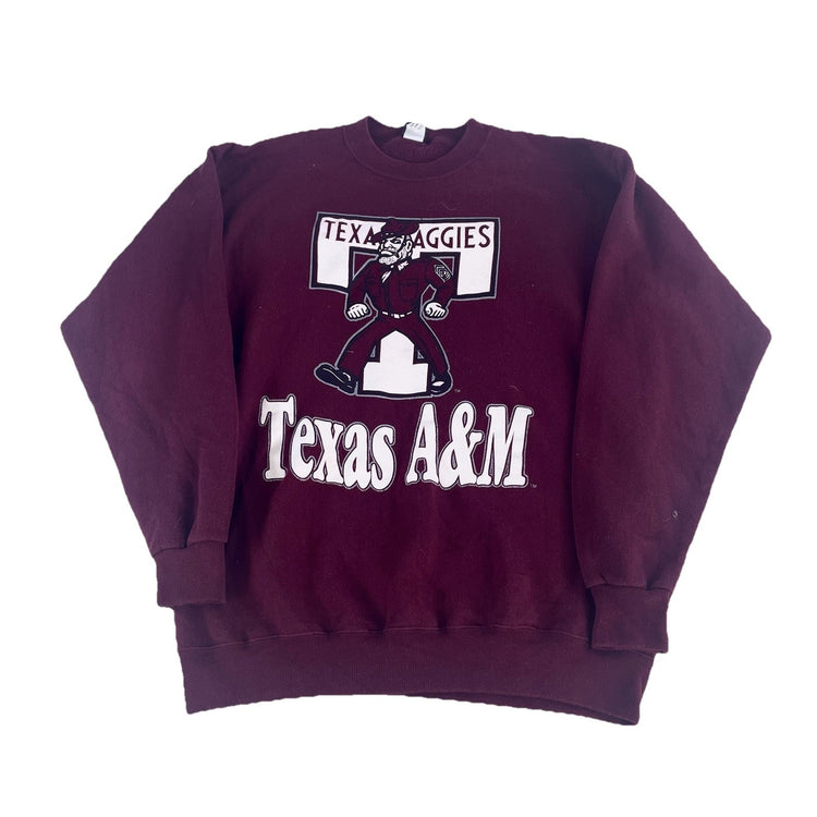 Vintage Texas A&M Aggies Maroon Crewneck Sweatshirt Size L